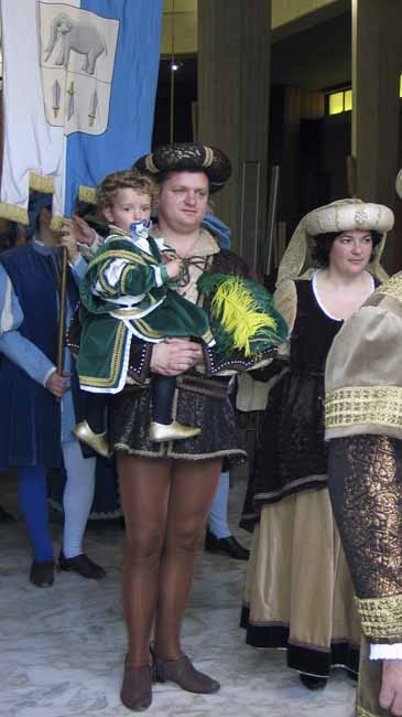 Elephant Banner at the exit of the church - The Palio of the frog at Fermignano, JBLArts photography