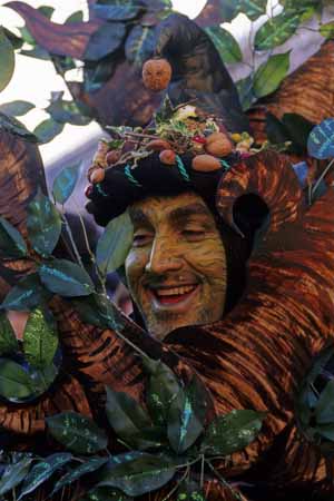 A tree-shape suit with fruits and birds - Masks at the Venice Carnival, JBLArts photography