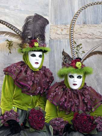 Eccentric suits with pheasant's plumes - Masks at the Venice Carnival, JBLArts photography