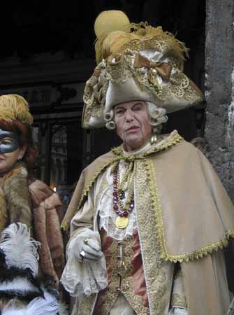 Wry face in old fashion costume - Masks at the Venice Carnival, JBLArts photography