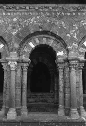 Arch and columns in the cloister - Le Puy En Velay, France, JBLArts photography