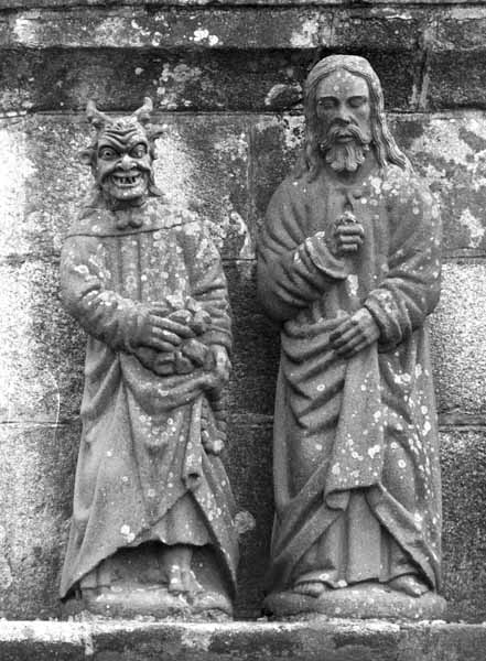 Satan and Jesus, Plougonven, 1554 - Calvaires Bretons - Calvaries in Brittany, France, JBLArts photography