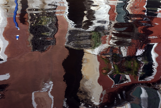 Blue Line and Dot - Water reflections, JBLArts photography